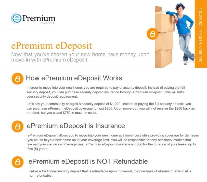 ePremium deposit insurance graphic