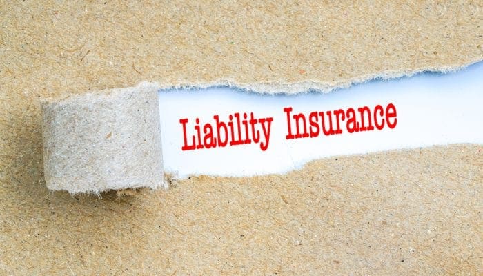 Insurance covered list by red text to describe what general liability insurance covers