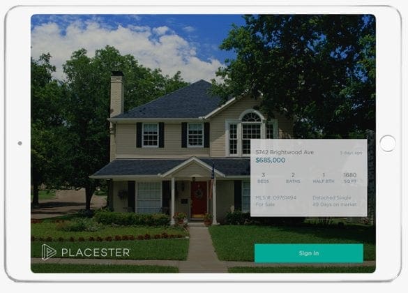 Placester open house sign in app