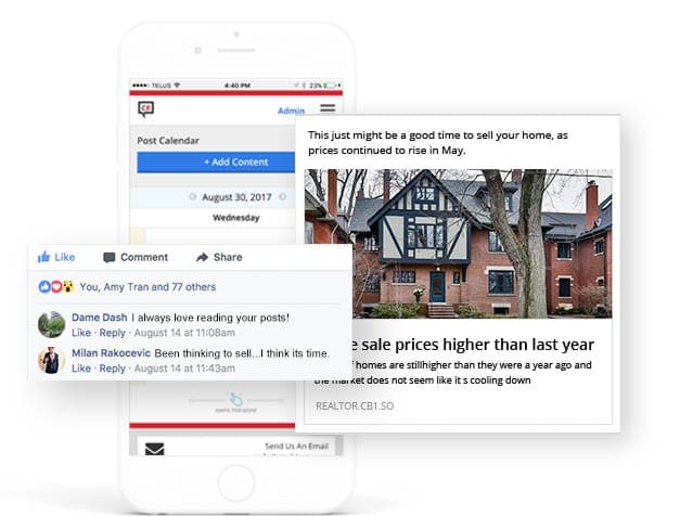 Social PPC campaigns for real estate professionals using the Cityblast platform