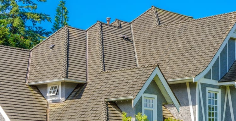 Roof of a modern house in great neighborhood, in suburbs of Vancouver, Canada as the featured image for a piece on recoverable depreciation