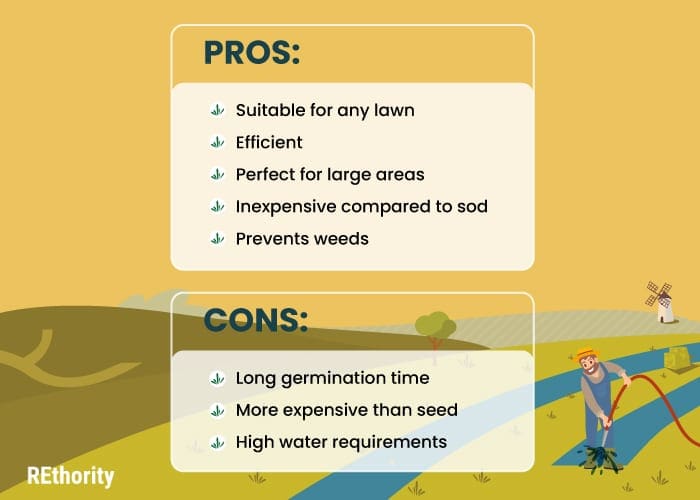 Pros and cons of hydroseeding