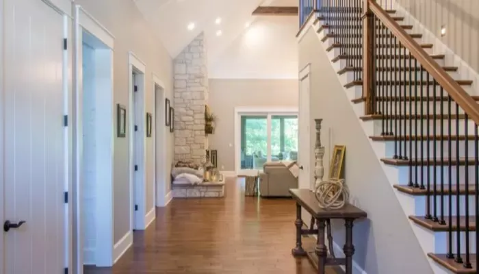 Beautiful entryway to a modern, open concept home