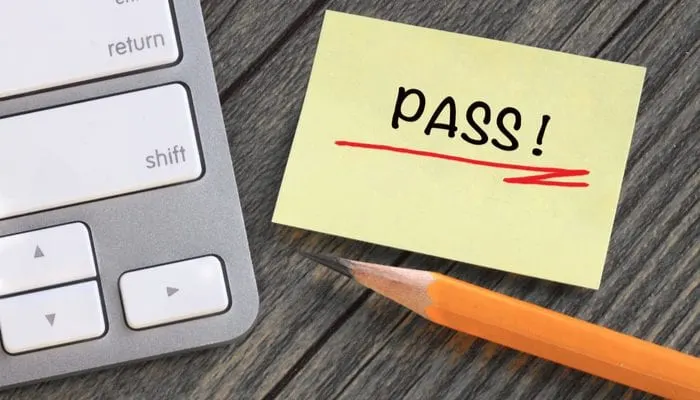 concept of pass on a note to symbolize the boost you will get from taking our free real estate practice exam