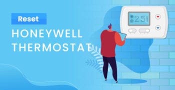 Image titled Reset Honeywell Thermostat featuring a guy standing next to such a device