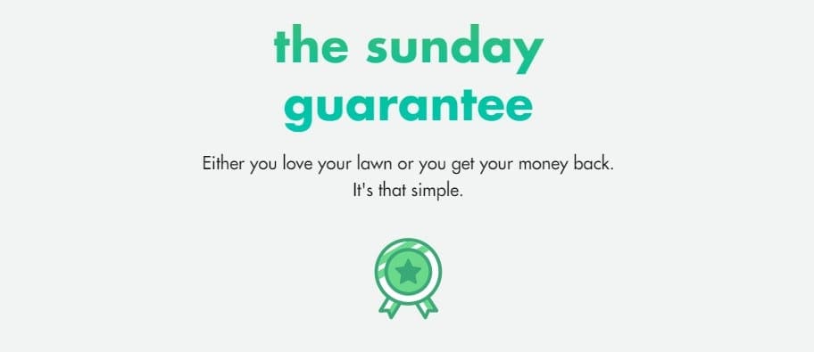 Sunday Lawn Care Guarantee