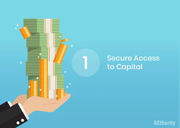 step 1 in how to flip a house is securing access to capital