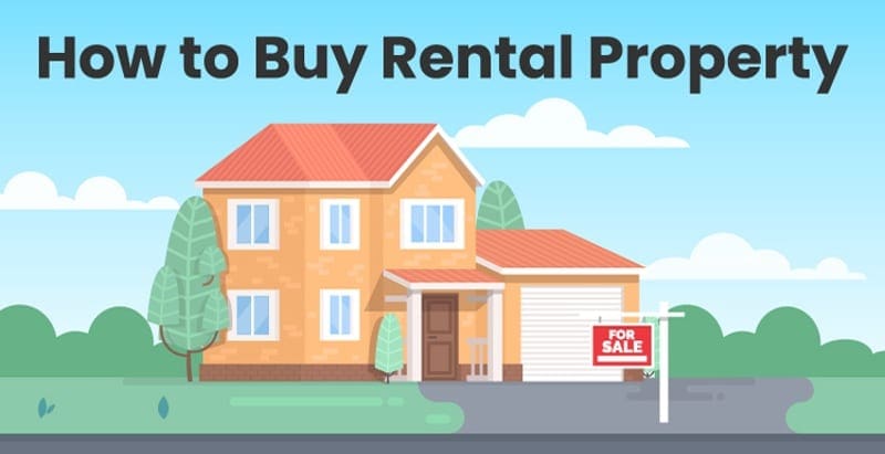 Image titled How to Buy Rental Property featuring a house against a simple blue background