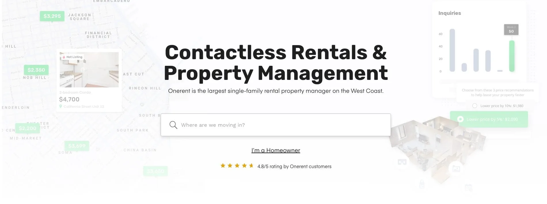 Screenshot of the Onerent website for a piece on San Francisco property management companies