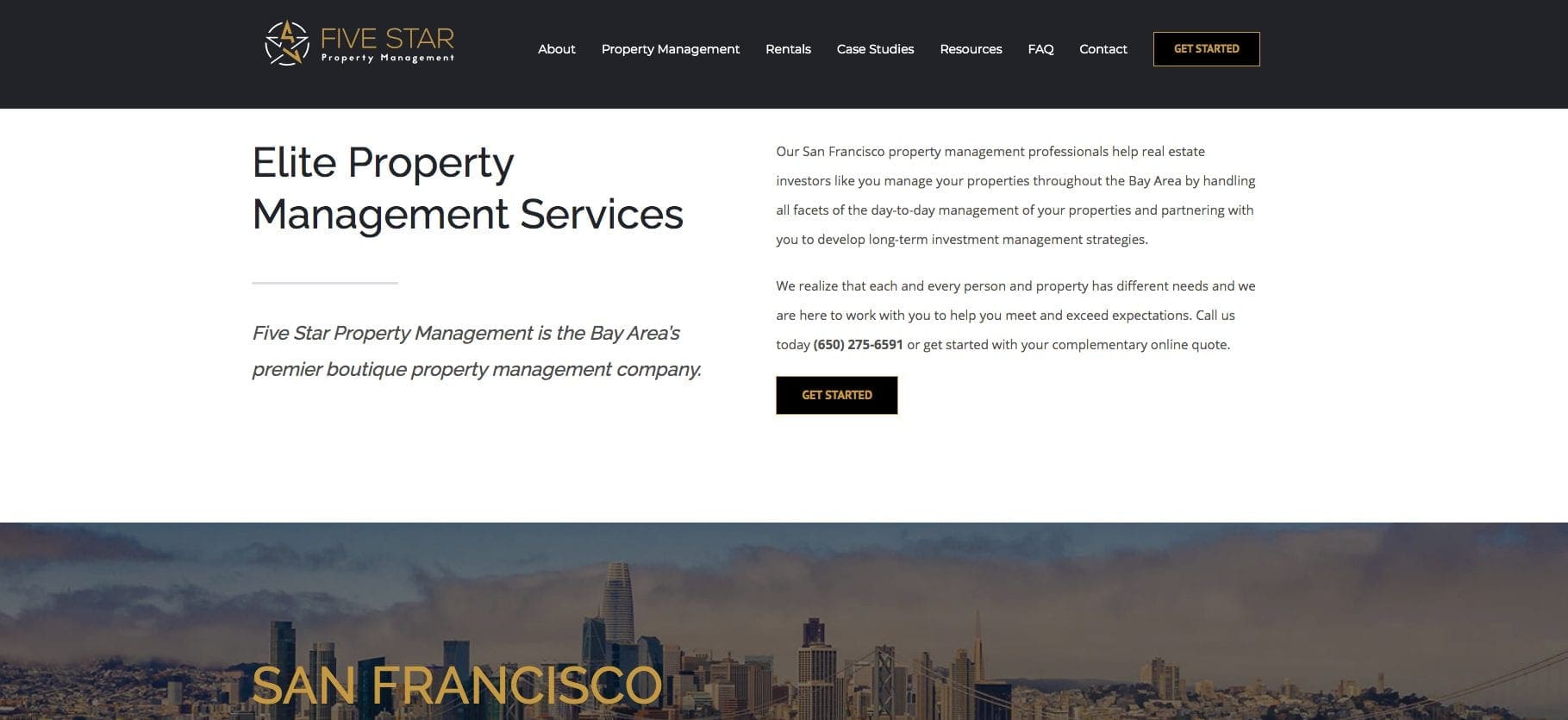 Five star property management san francisco website