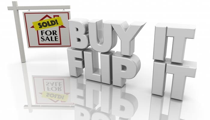 Buy It Flip It House Home Sale Sign 3d Illustration