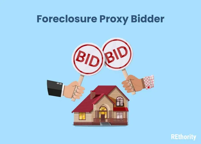 Vector image of hands holding signs that say bid on them