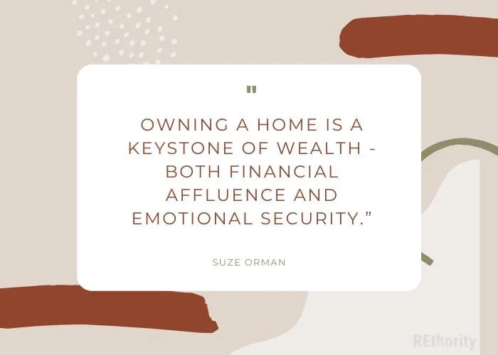 Suze Orman Quote about home