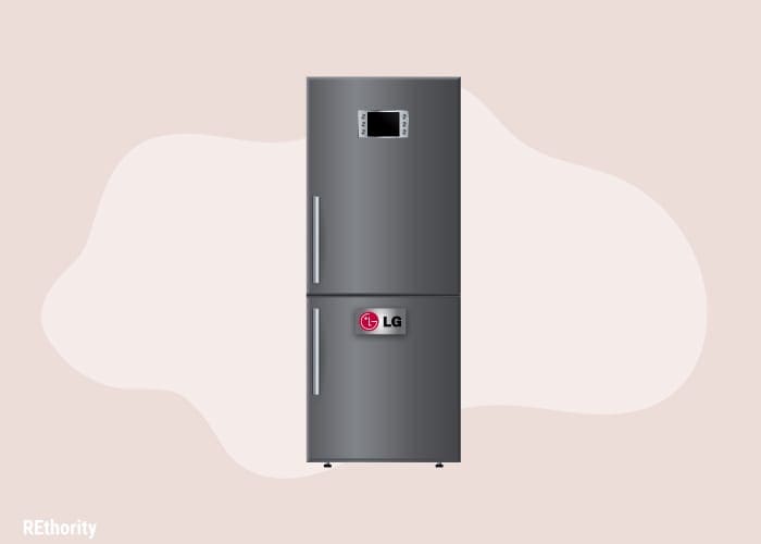 An lg erfrigerator, one of the best refrigerator brands, shown in graphical form