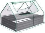 Quictent Galvanized Steel Raised Bed with Greenhouse