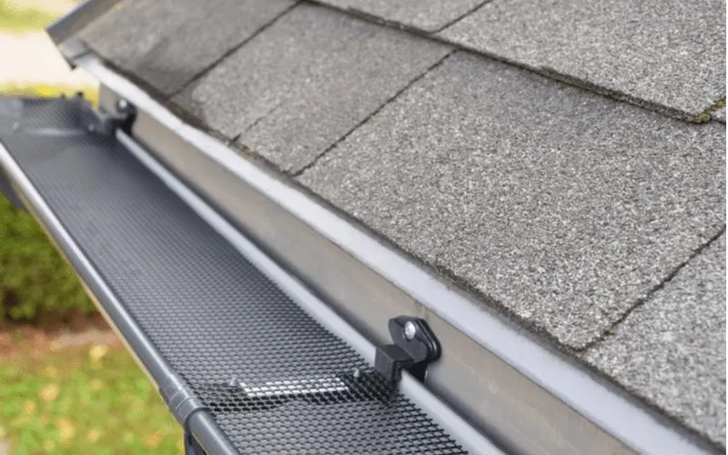 The best micro-mesh gutter guards installed on an unpainted 3" gutter