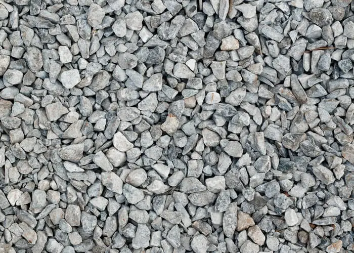 Gray stone wall texture background which is the base layer driveway gravel