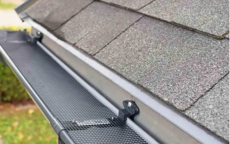 plastic gutter guard in the screen form for a piece on leaf filter prices