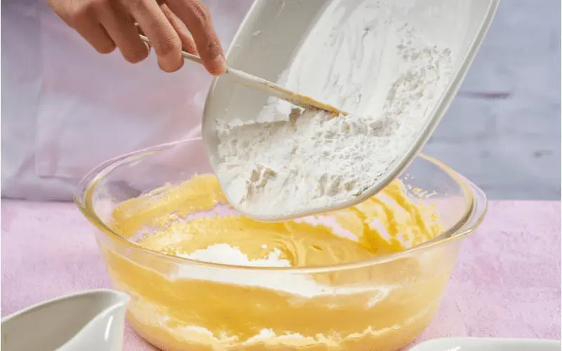 Image of cornstarch being mixed into a bowl for a piece on how to get rid of ants permanently