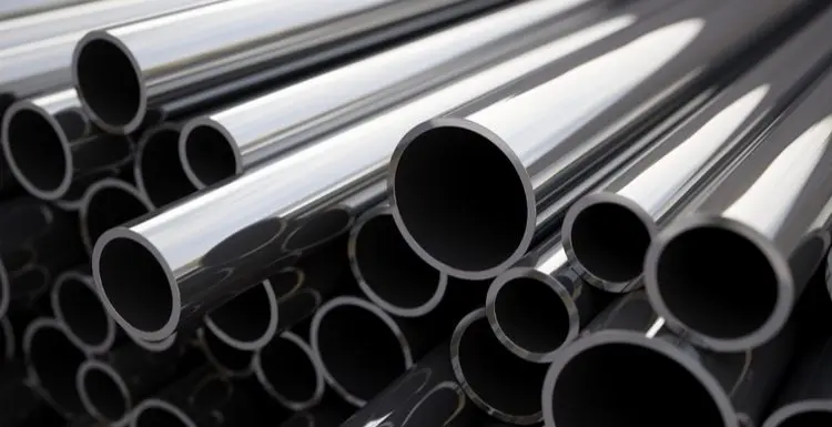 Metal pipes in various lengths and widths for a piece on can you paint over chrome