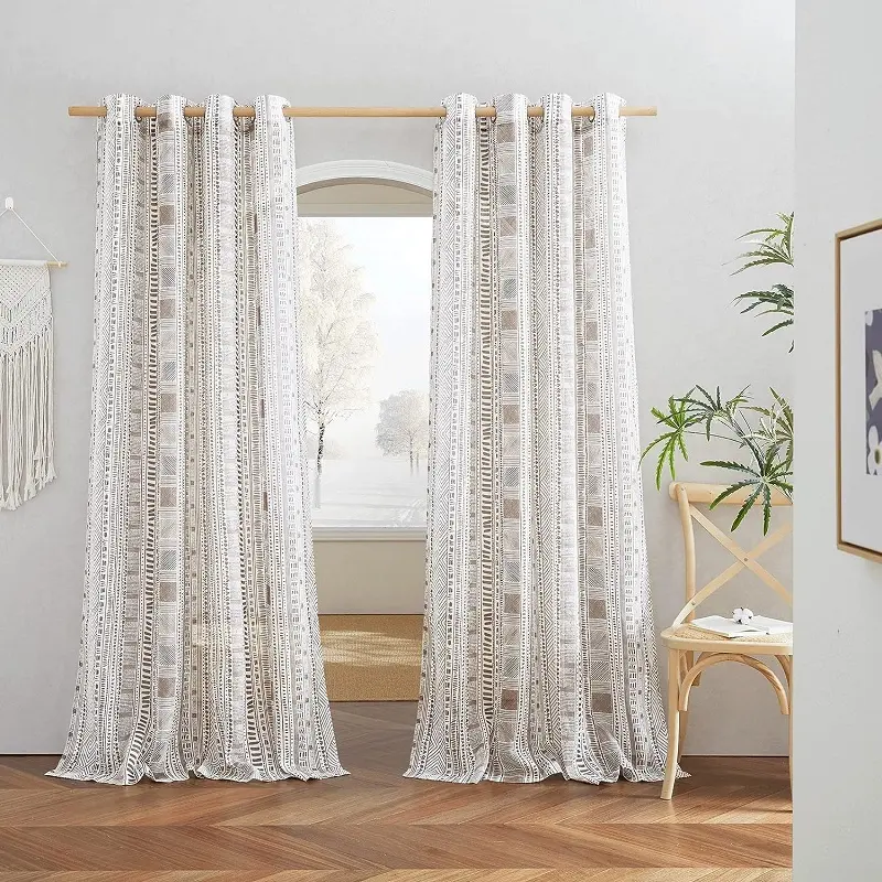 Nicetown – Flax Linen Sheer Boho Curtains