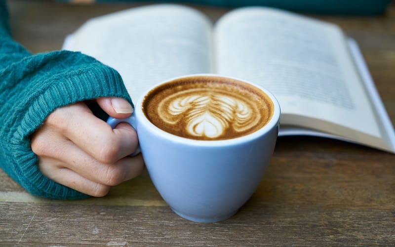 Spending your mornings with a book and a cup of coffee will make for a peaceful start to your day