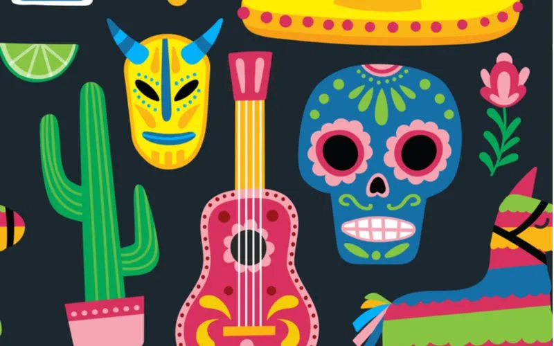 For a piece on Mexican kitchens, a suggestion to use wall art in the form of colorful motifs