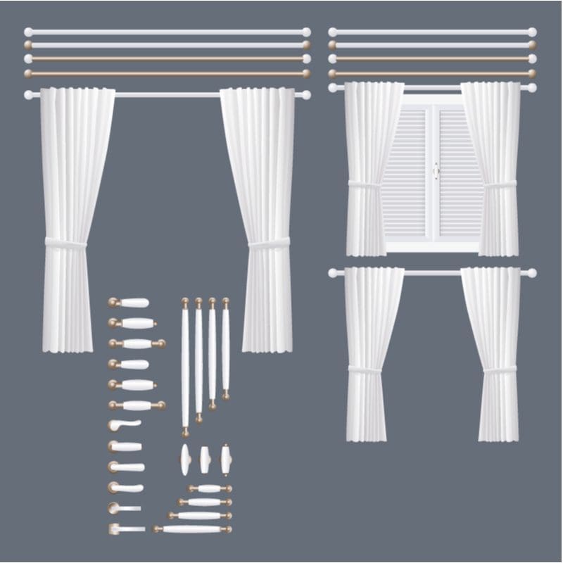 Curtain Rod Sizes All You Need To, What Size Curtain Rod For Single Window