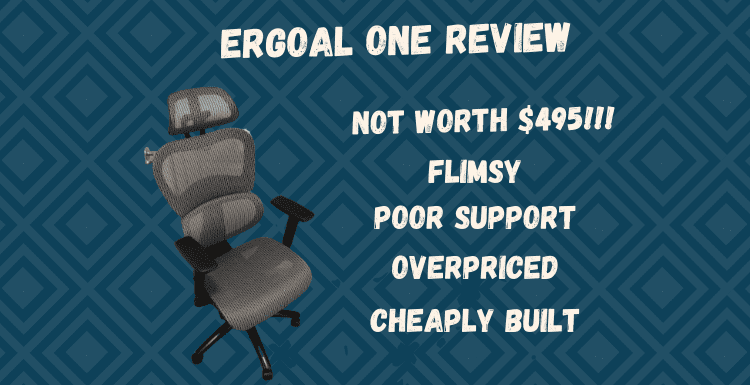Image titled Ergoal One Review featuring a photo of the chair with a bunch of reasons why you should not buy it