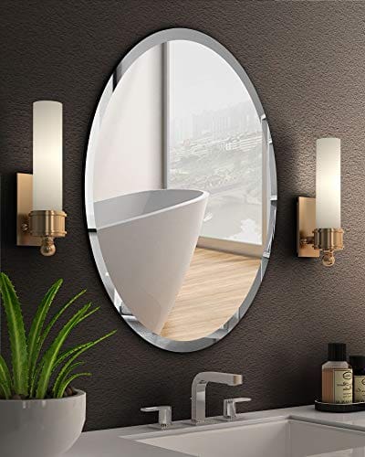30 Oval Bathroom Mirror Ideas We Love, Oval Pivot Mirrors For Bathroom