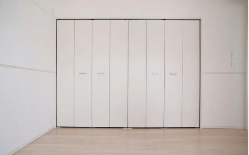 Multiple Bi-Folding Doors pictured as part of a piece on closet door ideas