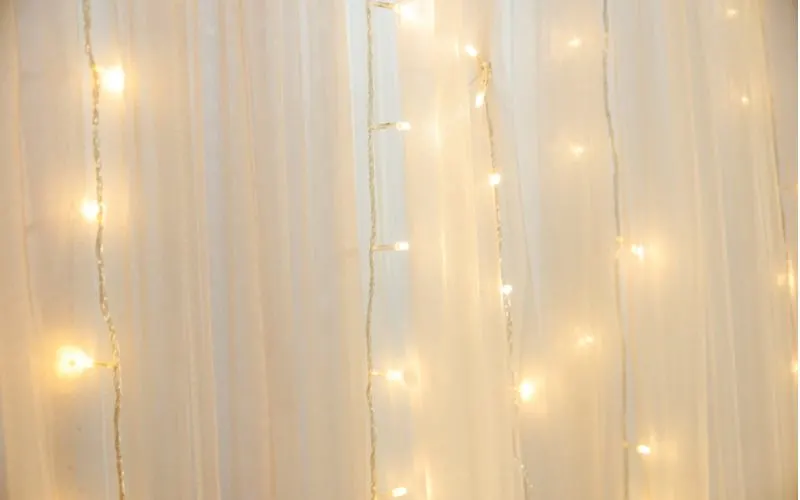 LED light curtain listed as one of the best ways to cover walls cheaply