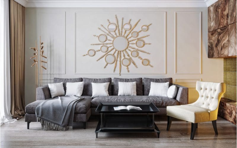 Grey Laminate Planks as a grey living room flooring idea