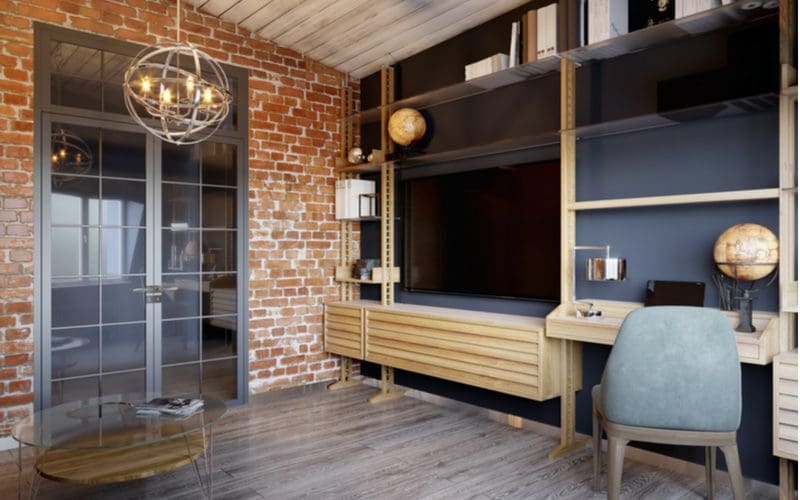 Grey Wood Plank living room flooring idea