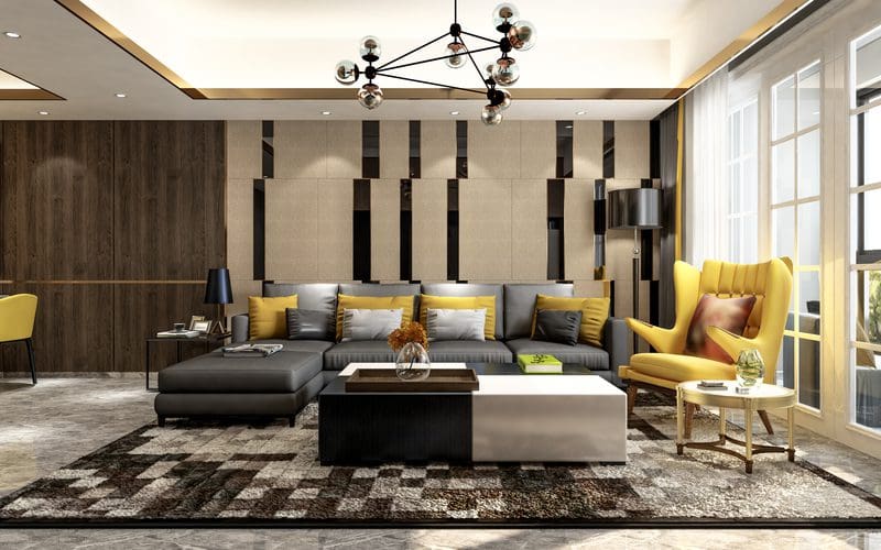 Grey Slate Tile Flooring as an idea for grey flooring in living room