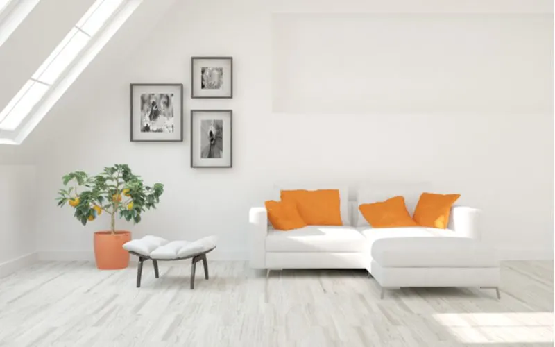 Warm and Cozy Light Grey Living Room Flooring Idea