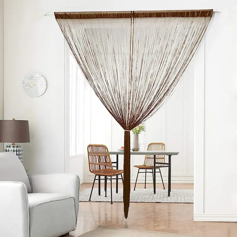 String Curtain for Separating Rooms