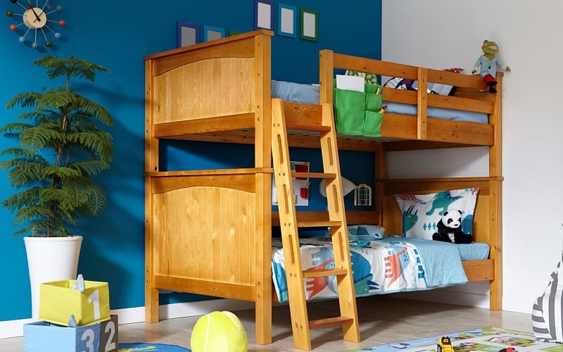 Interior of children room with bunk bed