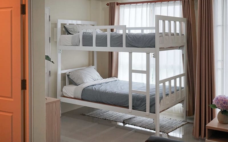 Bunk beds will feature ladders, which allow you to climb up to the top bunk