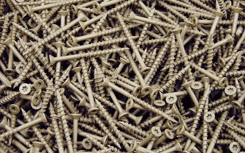 Deck screws usually have a coating material that resists corrosion