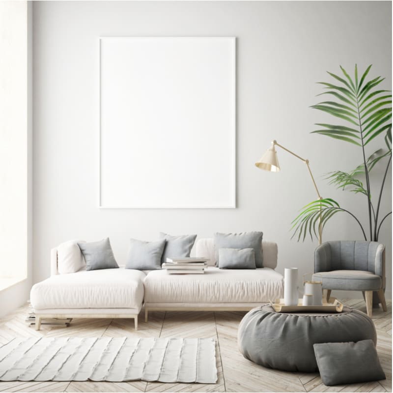 Minimalist Grey Living Room Idea