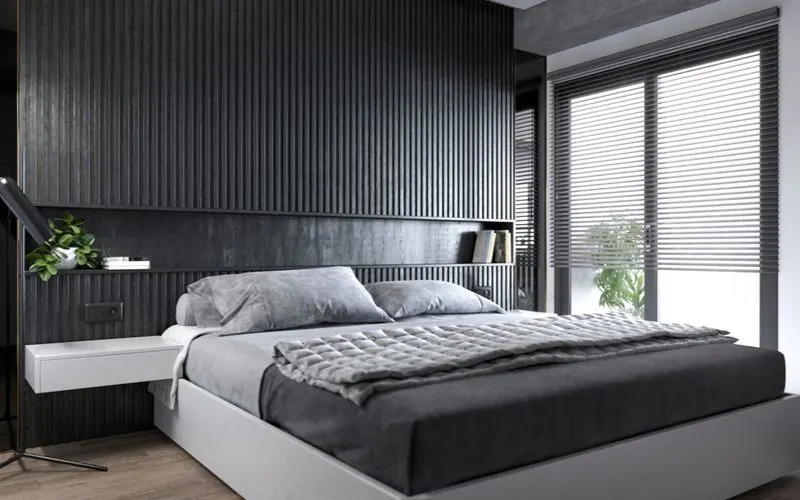 Use Shelving as an idea for master bedroom décor