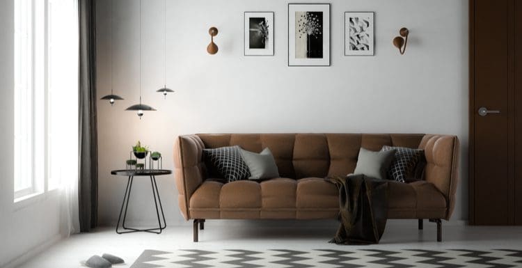 Living Room With Dark Brown Sofa, What Colours Go With Dark Brown Sofas