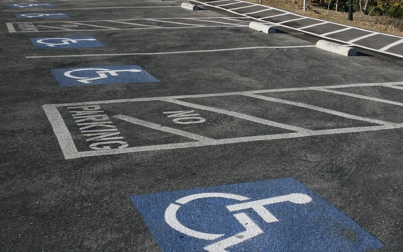 Accessibility requirements for parking spots