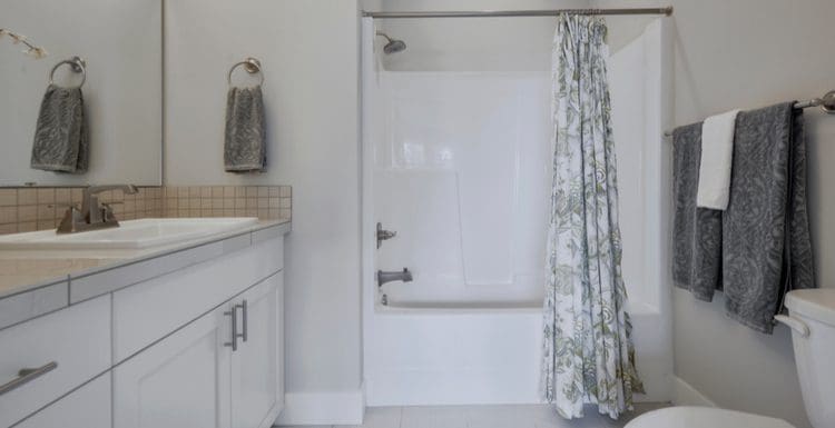 Featured image for a piece on shower curtain lengths