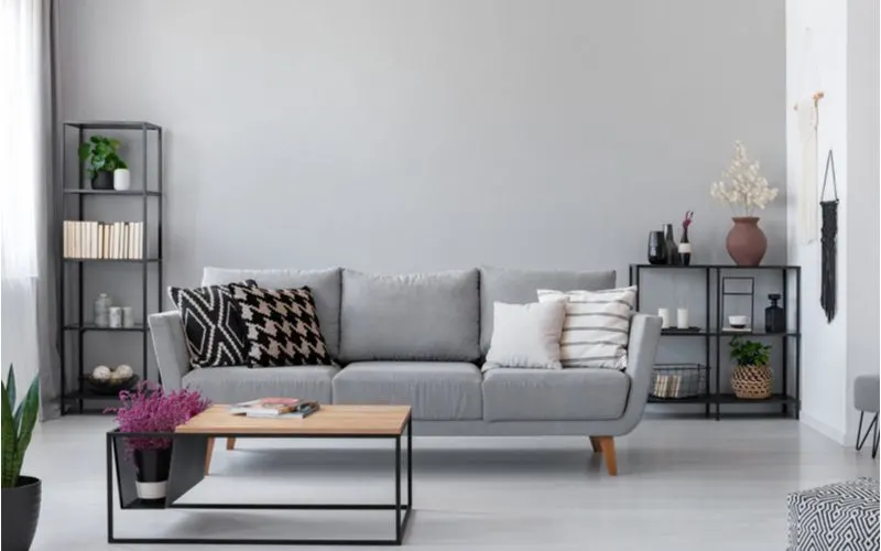 Gray, a color of furniture that goes well with gray walls