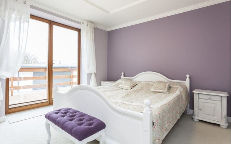 Purple and White Bedroom Idea