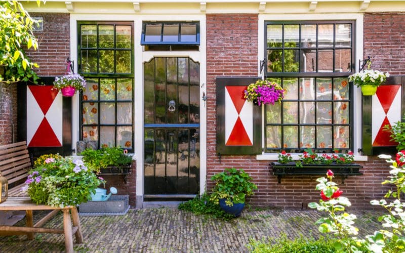 Backyard with a Dutch door, a great sliding glass door alternative