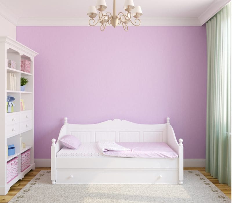 Light Purple and White Children’s Room 
