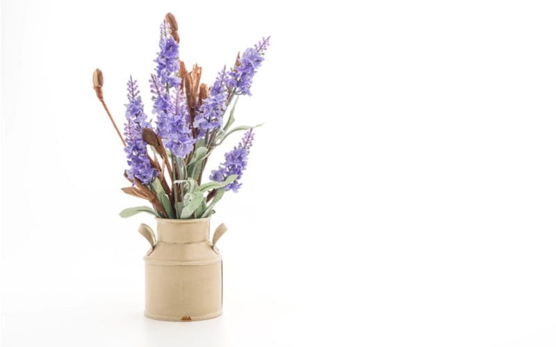 Find Some Blue and Brown Floral Centerpieces for a blue and brown kitchen decorating idea